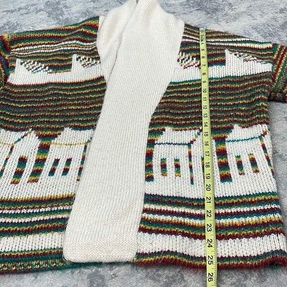 BDG Urban Outfitters Kolbie Open Front House Print Oversized Cardigan Sz M - Picture 7 of 14